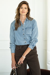 BURKE DENIM SHIRT-BL