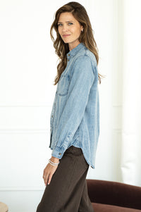 BURKE DENIM SHIRT-BL