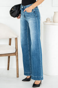 MAIN STREET WIDE LEG JEANS