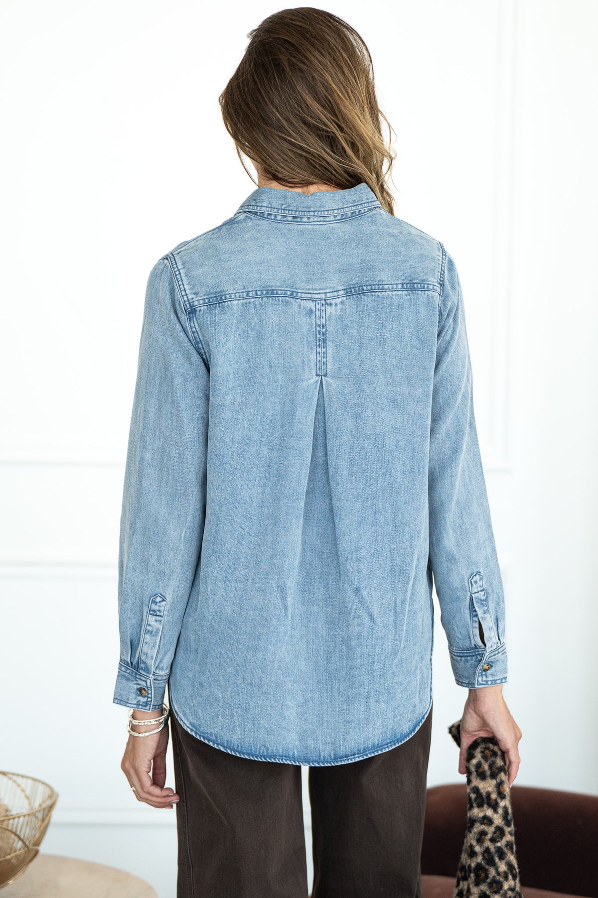 BURKE DENIM SHIRT-BL