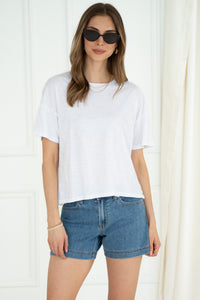 RYDER DROP SHOULDER TEE-WH