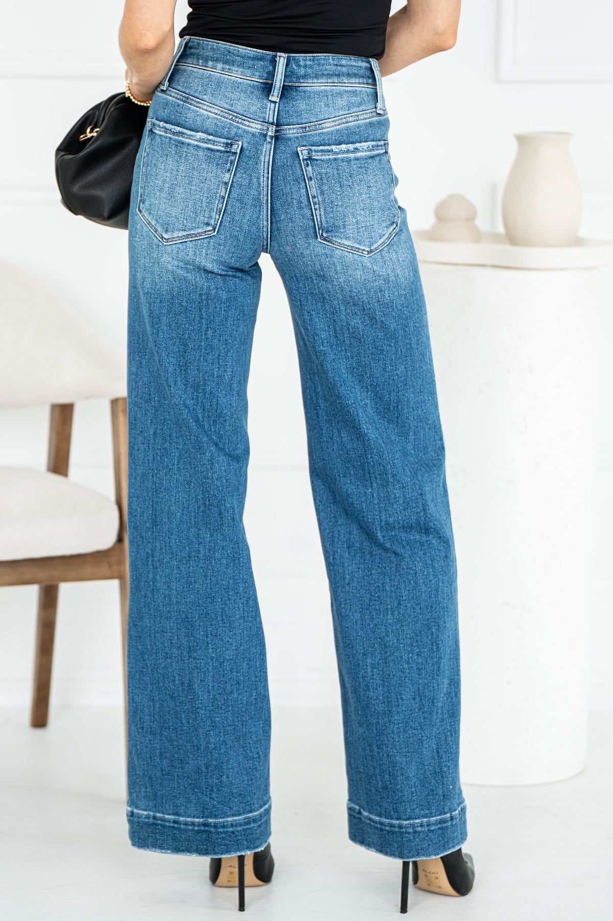 MAIN STREET WIDE LEG JEANS