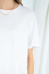 RYDER DROP SHOULDER TEE-WH