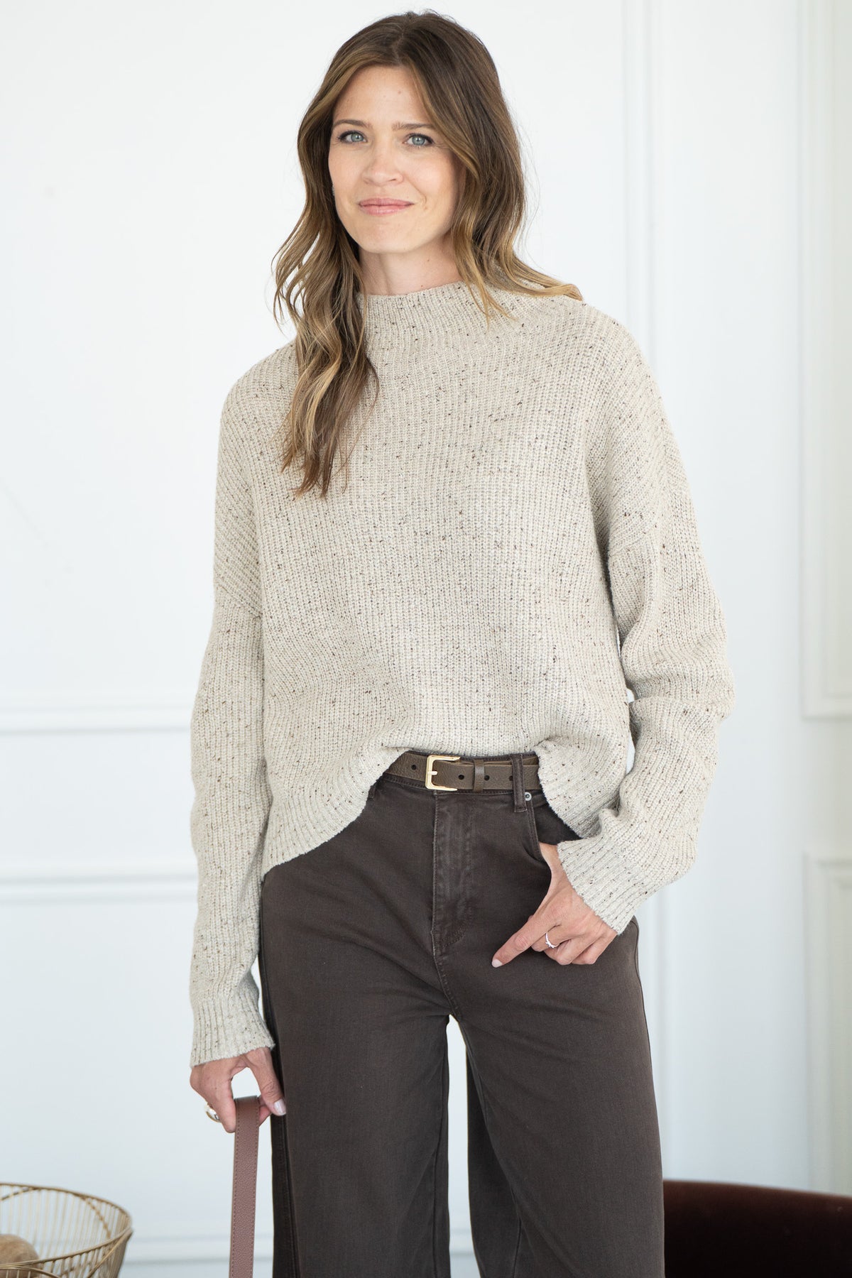 EVOLET FLECK SWEATER