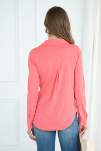 KALI COTTON BUTTON DOWN TOP-PI