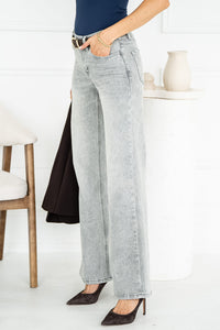 CHERYL WIDE LEG JEANS IN GREY