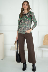 CAMO CARDIGAN