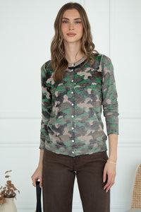 CAMO CARDIGAN