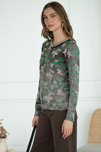 CAMO CARDIGAN