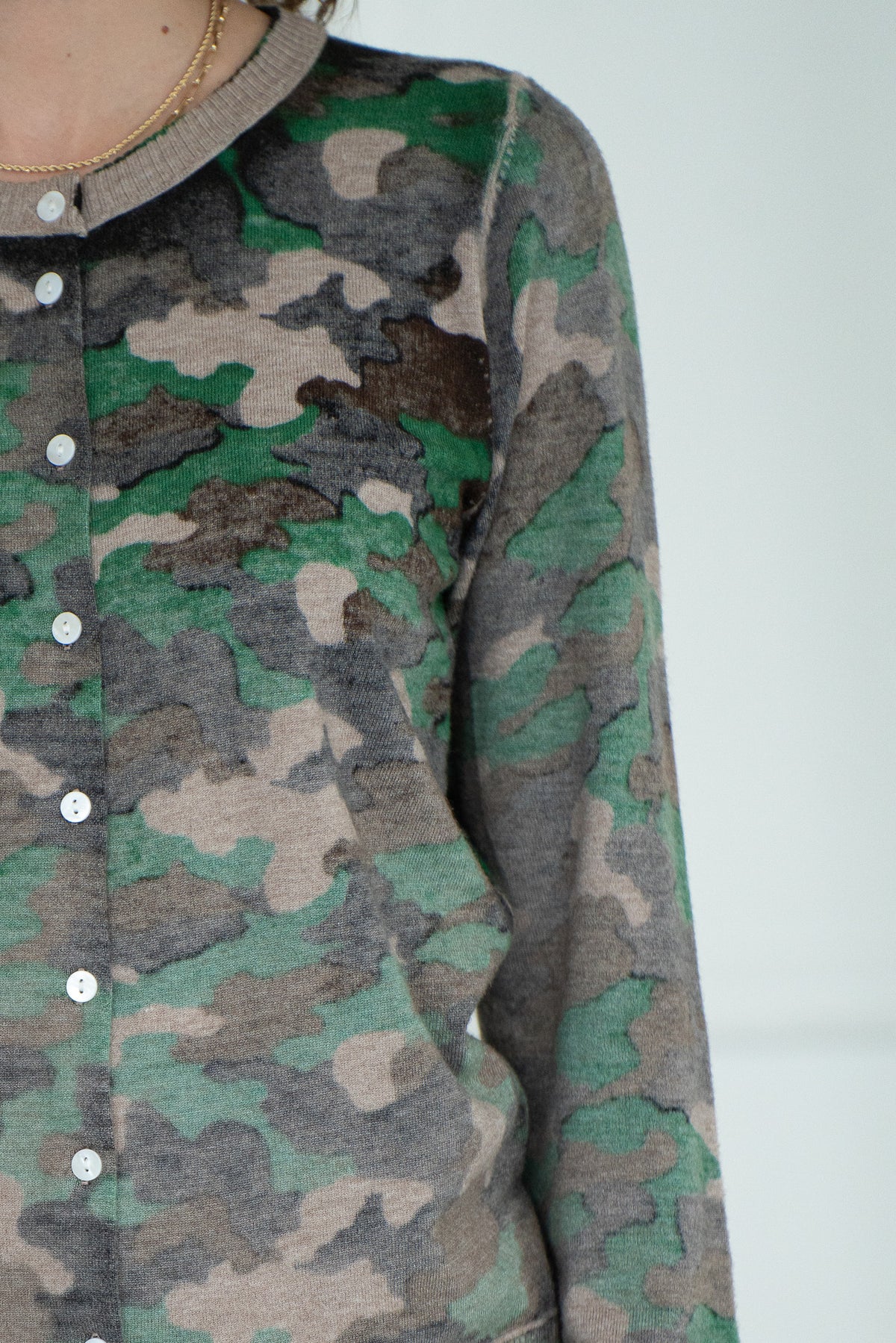 CAMO CARDIGAN
