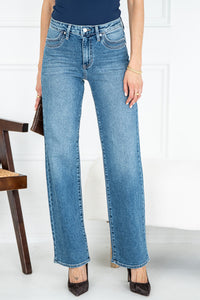 PIPER WIDE LEG JEANS IN MEDIUM BLUE