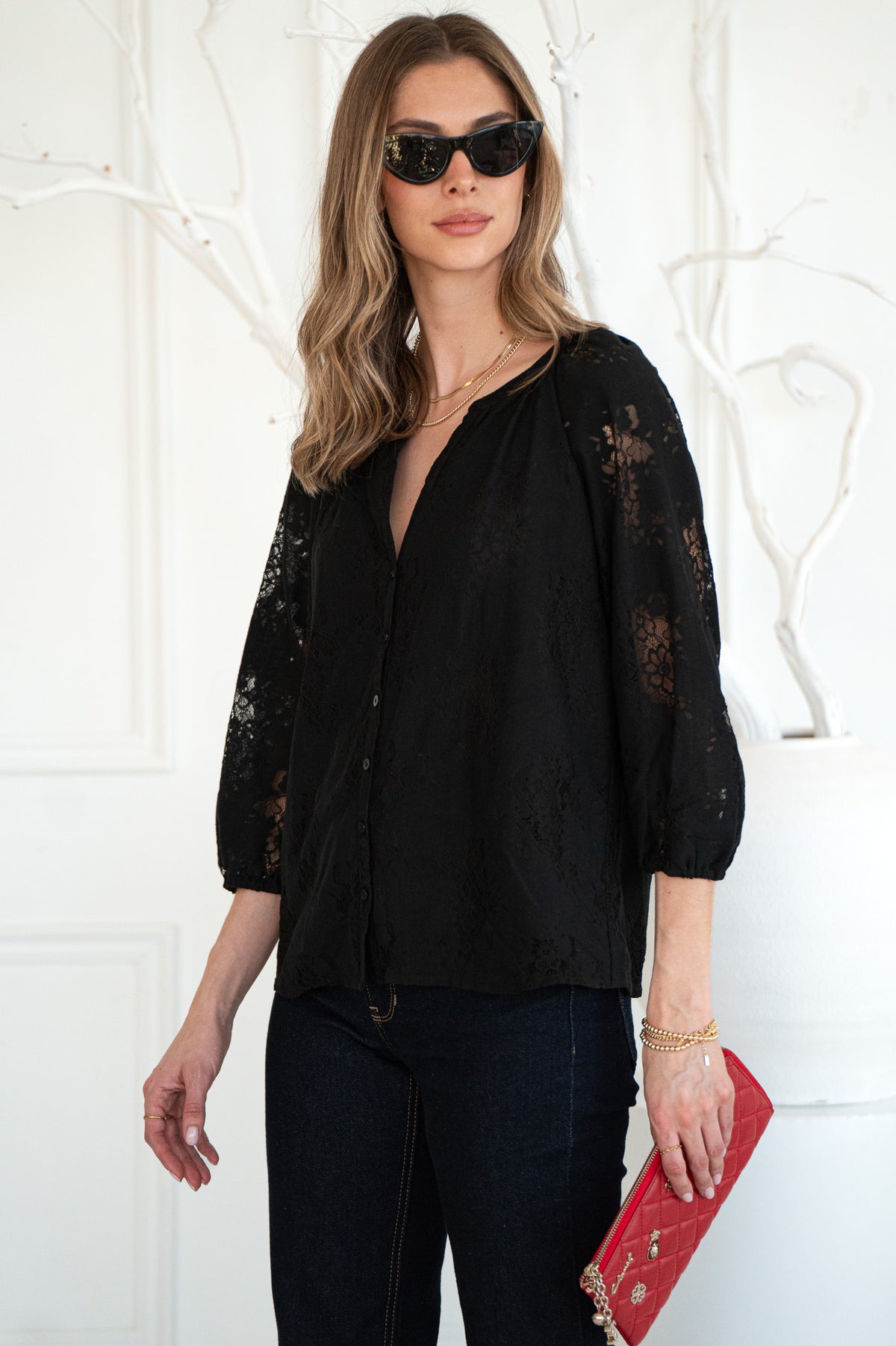 HOLT LACE BLOUSE