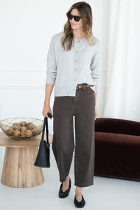 BEAU KNIT CARDIGAN-GY