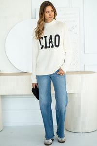 CIAO INTARSIA SWEATER