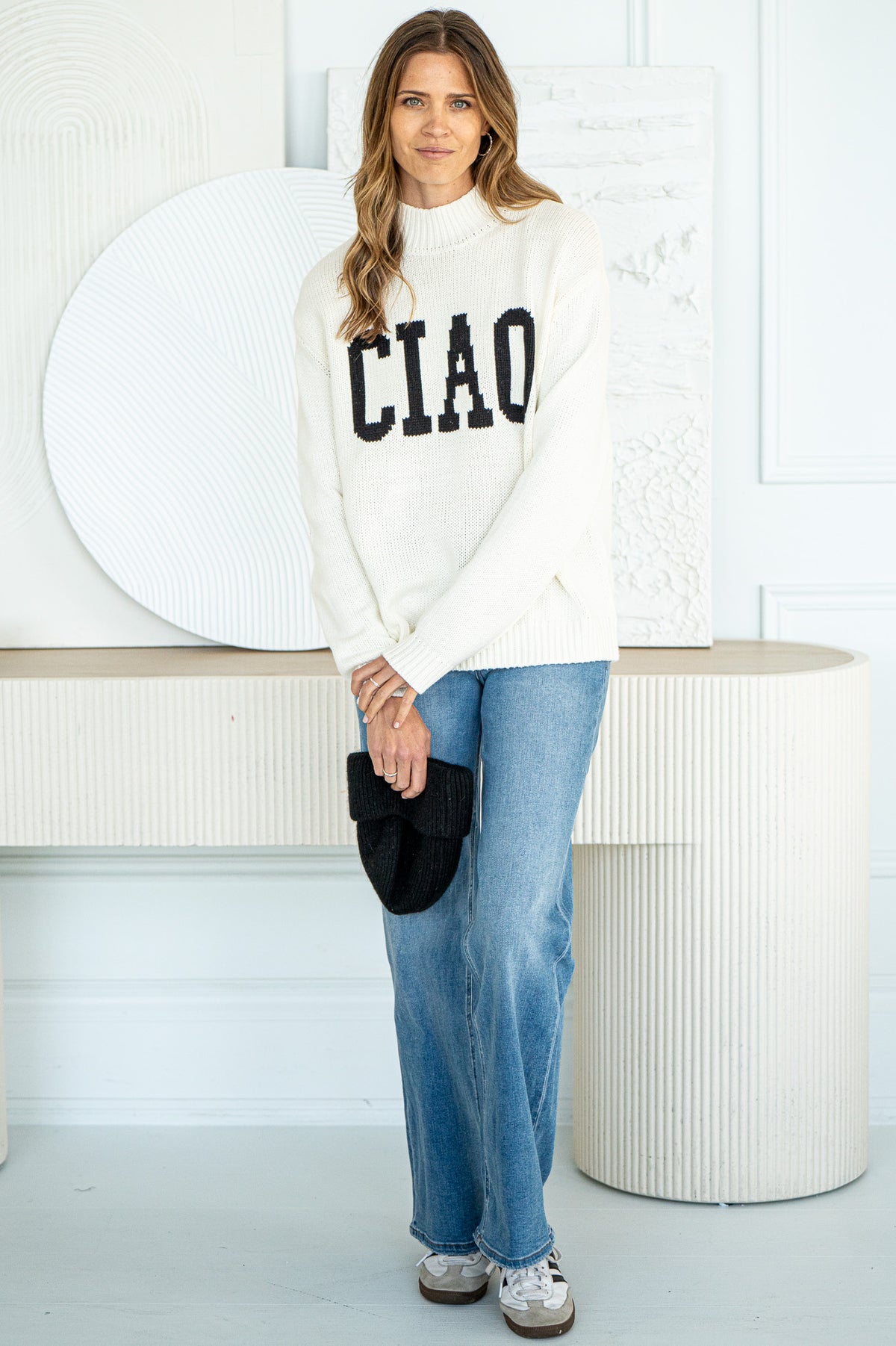 CIAO INTARSIA SWEATER