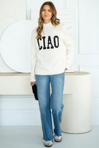 CIAO INTARSIA SWEATER