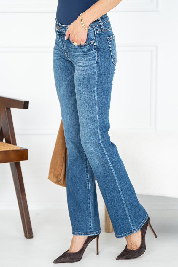 PHOEBE BOOTCUT JEANS IN DARK DENIM