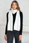 KNIT SCARF-WH