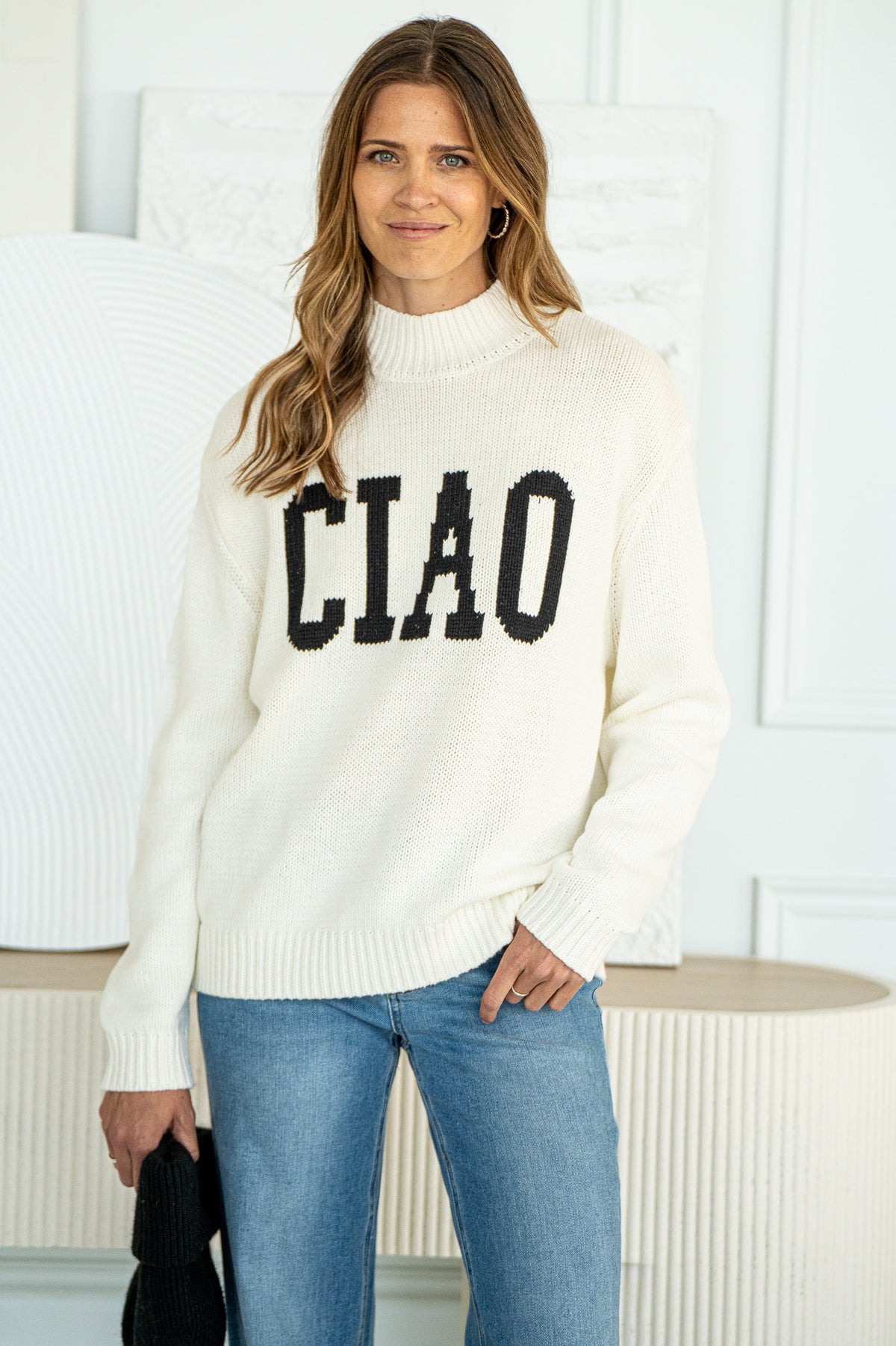 CIAO INTARSIA SWEATER