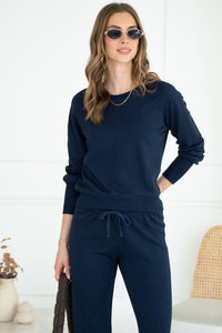 ADLAI COTTON MODAL PULLOVER-BL