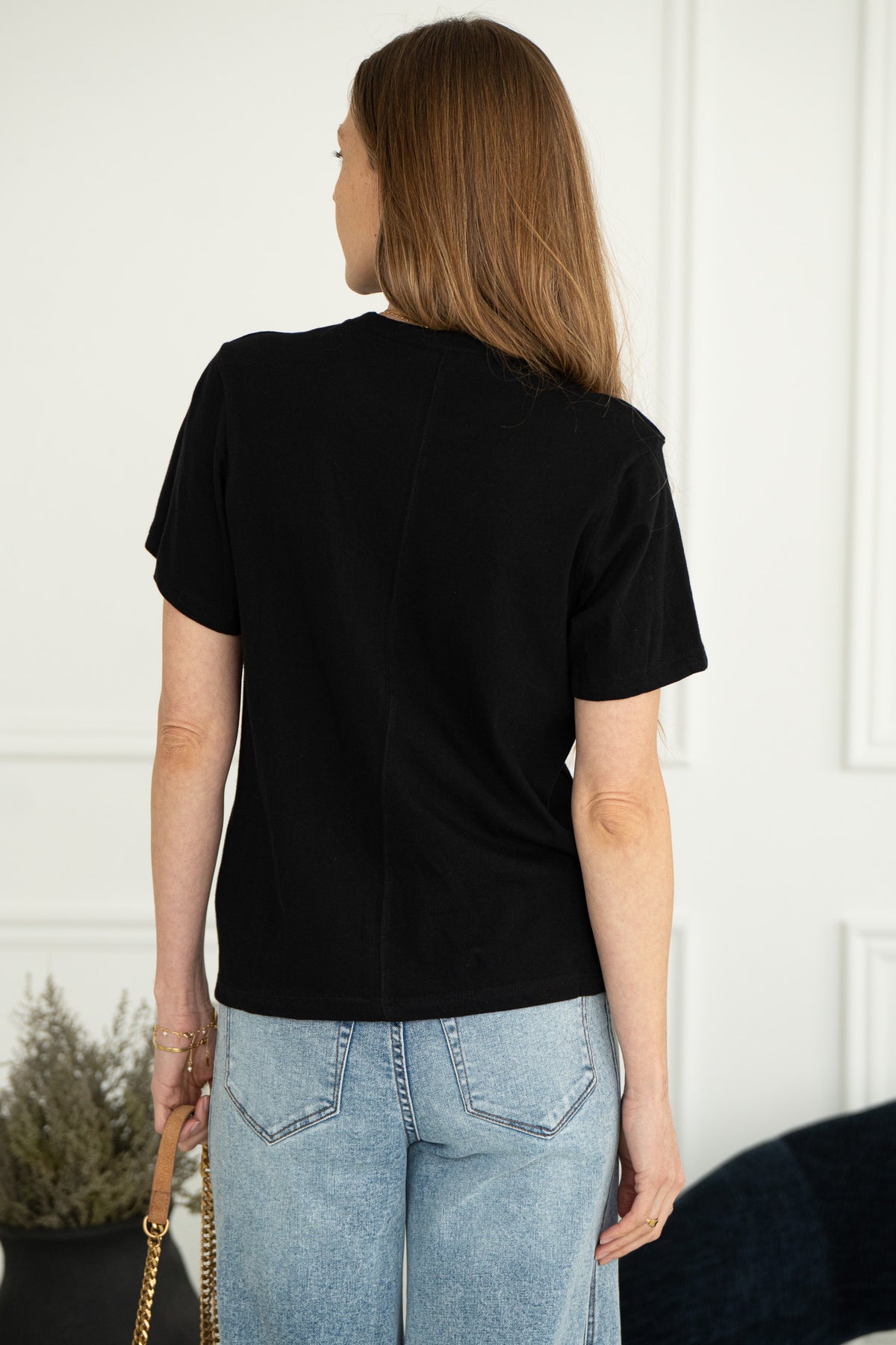 LANDRY COTTON TEE-BK