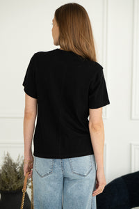 LANDRY COTTON TEE-BK