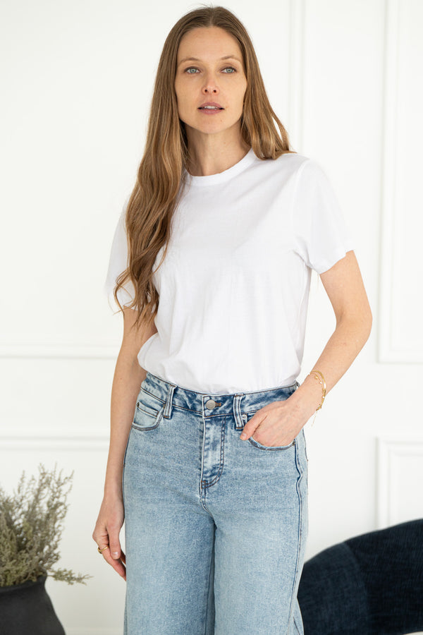 LANDRY COTTON TEE-WH