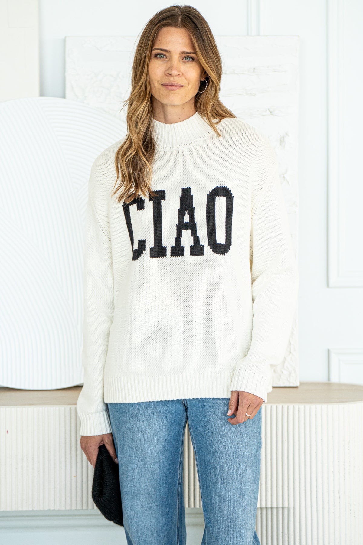 CIAO INTARSIA SWEATER