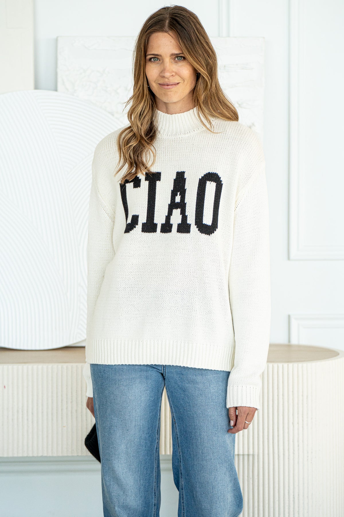 CIAO INTARSIA SWEATER