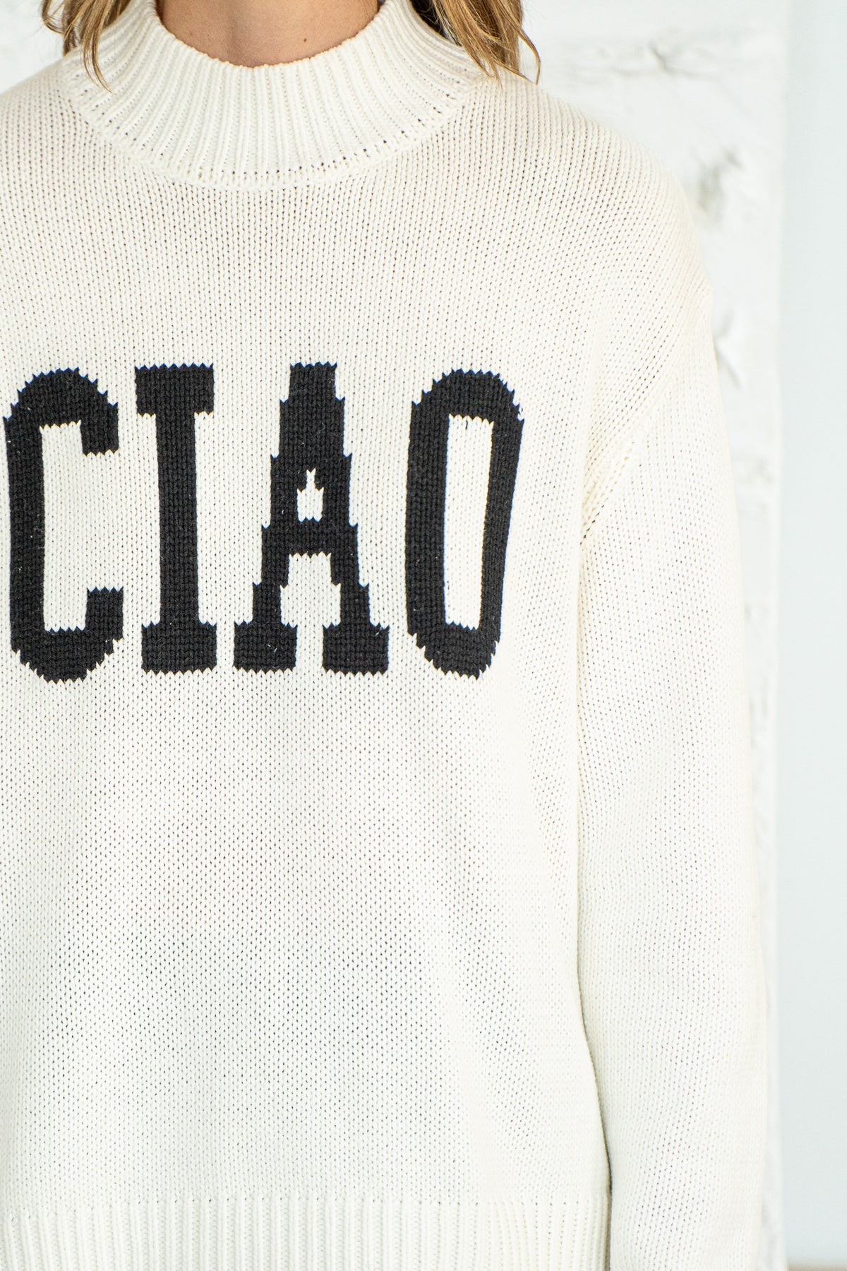 CIAO INTARSIA SWEATER