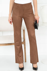 SASHAY SUEDE PANTS IN COCOA