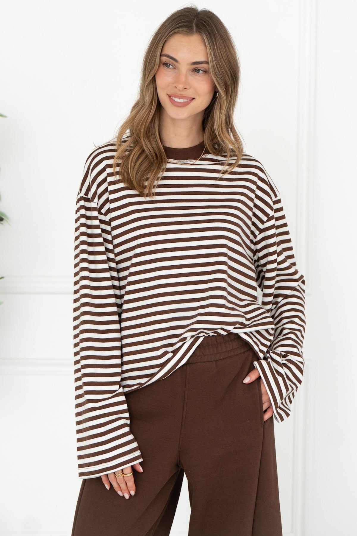 ORSON STRIPE COTTON L/S TOP