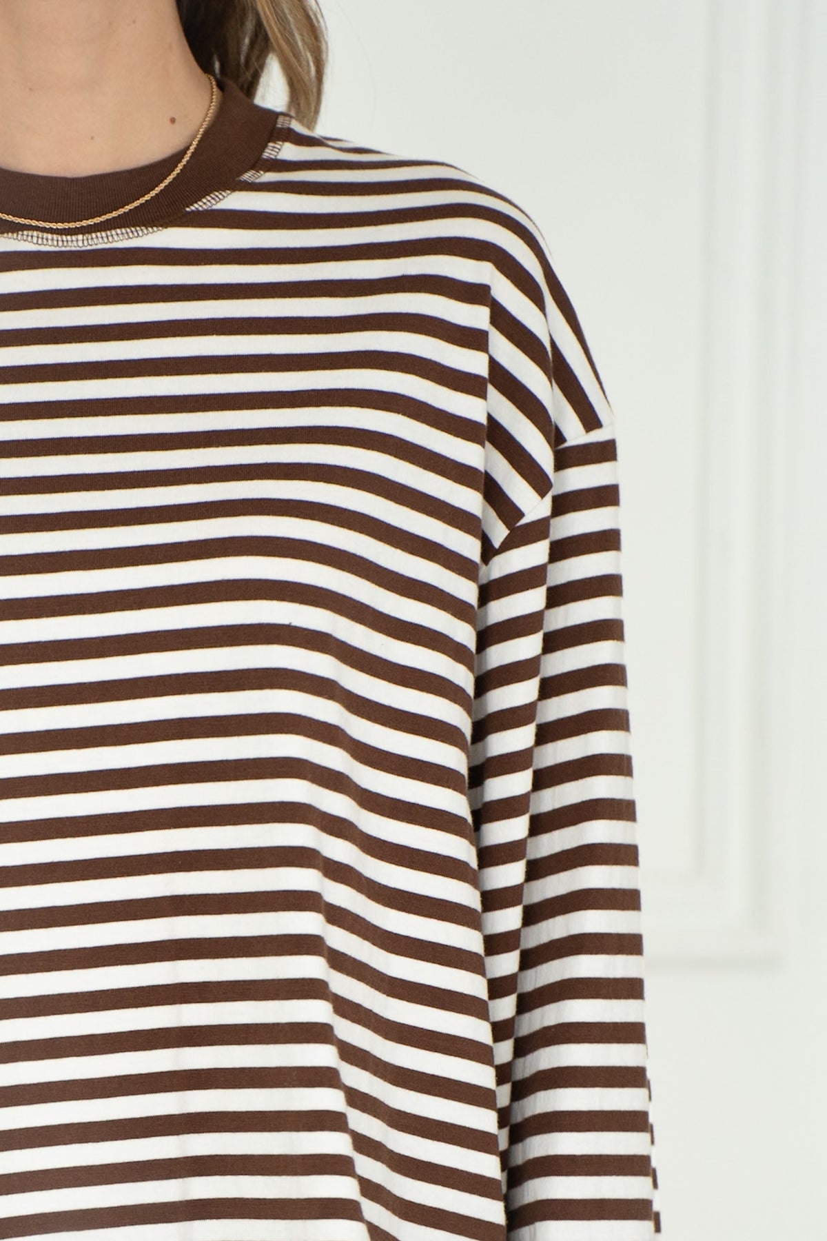 ORSON STRIPE COTTON L/S TOP