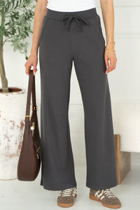 MARIS WAFFLE PANTS IN CHARCOAL GREY