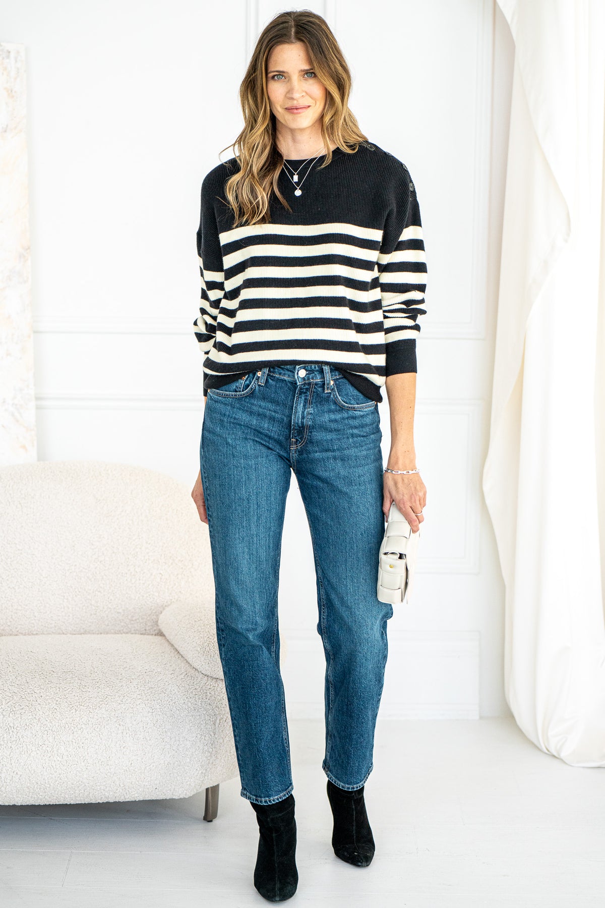 ROWAN STRIPE SWEATER