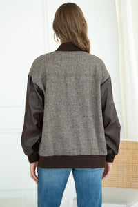 BREEZE ON TWEED BOMBER JACKET