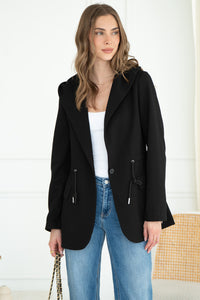 ALIX SWEATSHIRT BLAZER-BK