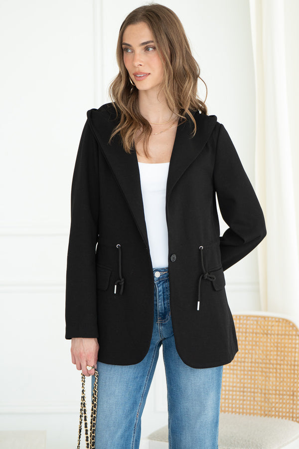 ALIX SWEATSHIRT BLAZER-BK
