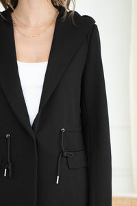 ALIX SWEATSHIRT BLAZER-BK