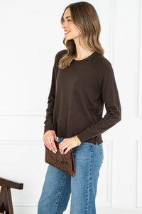 LORRAINE SWEATER IN CHOCOLATE