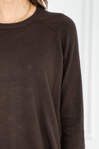 LORRAINE SWEATER IN CHOCOLATE