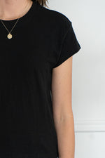 MODERN SLUB TEE-BK