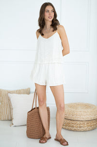 SYLVIE EYELET TANK