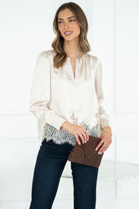 SORELLE LACE BOTTOM BLOUSE