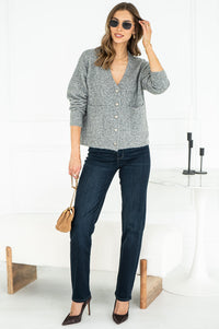 ARLIE HEART BUTTON CARDIGAN