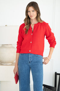 BELLE RIBBED SWEATER-RD