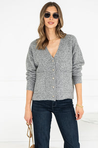 ARLIE HEART BUTTON CARDIGAN