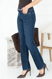 MOLLY BOOTCUT JEANS IN DARK BLUE