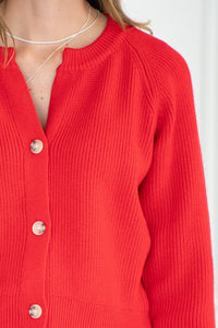BELLE RIBBED SWEATER-RD