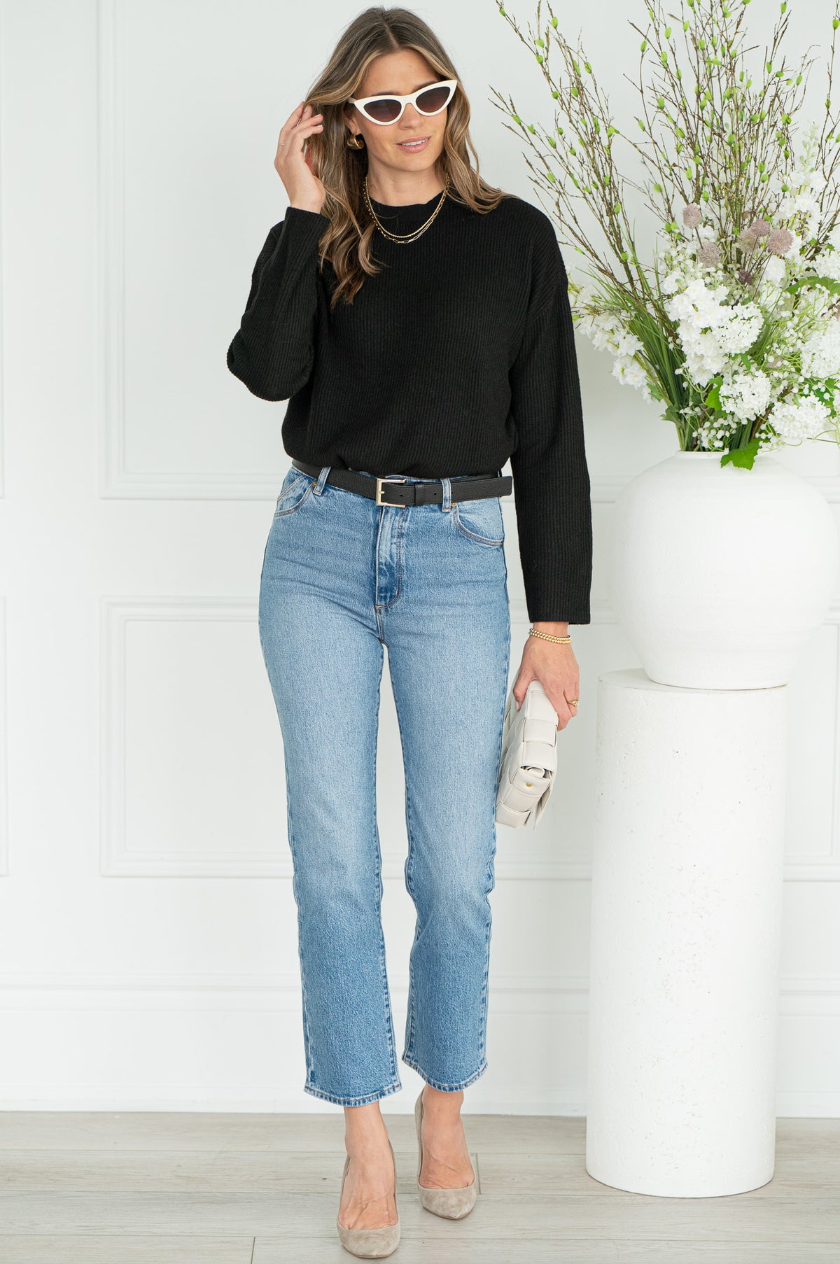 SCULLY SOFT SWEATER-BK